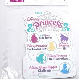 Disney 2016 runDisney Princess Marathon Car Magnet